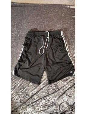 Men's Champion Athletic Shorts Size M Black and White
